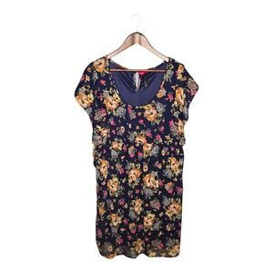 Floral Print Dress Pure Energy Casual Short Sleeve Boho Summer Dress Size‎ 2X